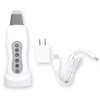 Ультразвуковой ионный скраб для кожи лица Очиститель пилинг кожи Очищение пор лица Кутикулы