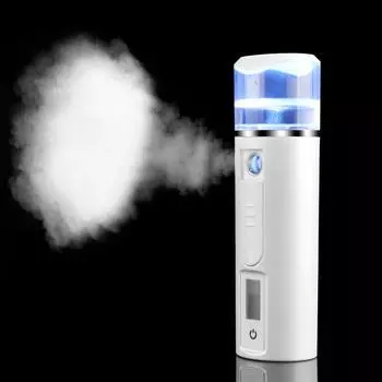 Ультразвуковой нано-распылитель-охладитель Отпариватель для лица Увлажняющий отпариватель Отпариватель для лица Увлажняющий отпариватель для лица Увлажняющий распылитель для лица Mister Cooler Инструмент для ухода за кожей белый