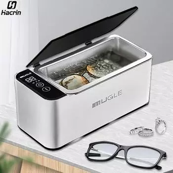 Ультразвуковой очиститель 35 Вт Ультразвуковой очиститель для очков Ультразвуковая моечная машина для очков 46 кГц Ультразвуковая ванна для чистки ювелирных изделий