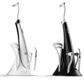 Ультразвуковой очиститель для зубов LED Guide 15000 об/мин, питание от аккумулятора с 5 сменными чистящими головками