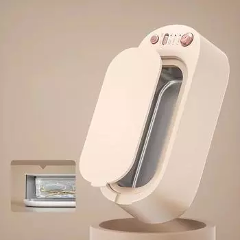 Ультразвуковой очиститель Ультразвуковая ванна для чистки стекол Высокочастотный ультразвуковой очиститель для чистки очков Машина для чистки ювелирных изделий белый