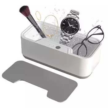 Ультразвуковой очиститель ювелирных изделий с 3 режимами, 45 кГц, высокочастотный портативный профессиональный ультразвуковой очиститель для очков, зубных протезов розовый