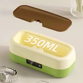Ультразвуковой очиститель ювелирных изделий с управлением в одно касание, защита от перегрева, высокочастотная вибрация, машина для чистки ювелирных изделий, очков USB Charging