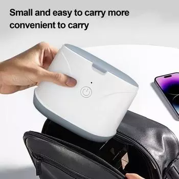 Ультразвуковой очиститель зубных протезов емкостью 200 мл Портативный очиститель фиксаторов УФ-режим Профессиональный