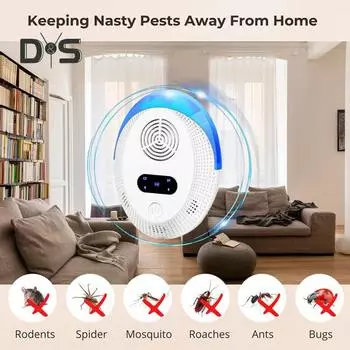 Ультразвуковой отпугиватель для дома, ультразвуковой отпугиватель для дома, таракана, грызуна, мыши, паука, муравья, репеллент, электронное устройство для отпугивания мелких животных A US Plug