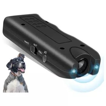 Ультразвуковой отпугиватель домашних животных, устройство для дрессировки собак, уличный отпугиватель, портативное устройство против лая с подсветкой для отпугивания животных