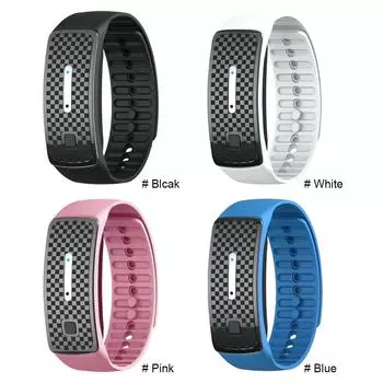 Ультразвуковой отпугиватель комаров Браслет против укусов комаров(розовый)