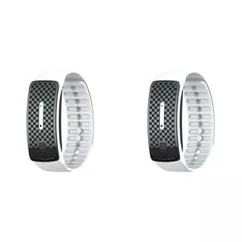 Ультразвуковой отпугиватель комаров Браслет против укусов комаров(белый)