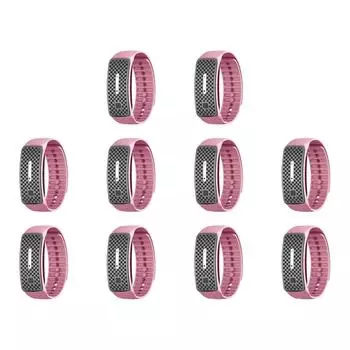 Ультразвуковой отпугиватель комаров Браслет против укусов комаров(розовый)