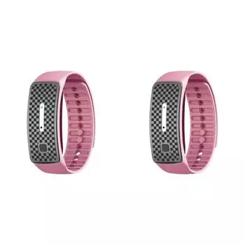 Ультразвуковой отпугиватель комаров Браслет против укусов комаров(розовый)