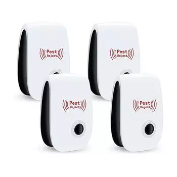 Ультразвуковой отпугиватель комаров и мышей China plug белый