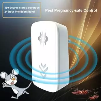 Ультразвуковой отпугиватель мышей Plug-Play Экологичное решение Компактный размер Портативная мышь Отпугиватель грызунов-пауков и белок US Plug