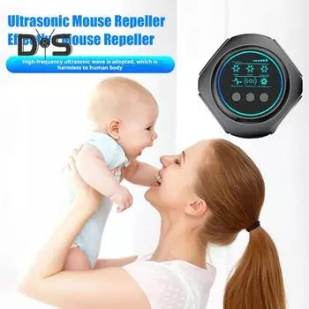 Ультразвуковой отпугиватель мышей с 4 рабочими режимами, широкий диапазон действия, устройство для отпугивания грызунов и белок в помещении без химикатов USB чёрный