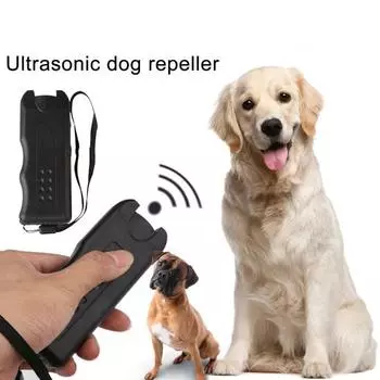 Ультразвуковой отпугиватель собак, сверхчастотный, удобный в использовании, легко носить с собой, работает от аккумулятора, предотвращает лай, ультразвуковое устройство против лая