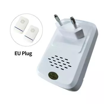 Ультразвуковой отпугиватель вредителей, электронный отпугиватель крыс, мышей, пауков, насекомых, заглушка 2 шт.