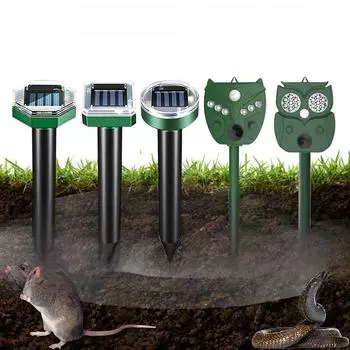 Ультразвуковой отпугиватель вредителей - отпугивание мышей, птиц, собак, кошек, змей и животных Plastic ground tube
