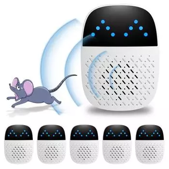 Ультразвуковой отпугиватель вредителей Ультра-высокочастотные импульсные волны Сверхбольшая эффективная площадь Штепсельная вилка стандарта США Отпугиватель насекомых-грызунов Устройство управления мышью