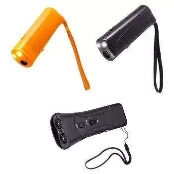 Ультразвуковой репеллент для собак и кошек, антилай, контроль лая собаки без батареи со светодиодом для уличного дрессировки домашних животных, устройство для лая Black A