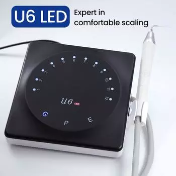 Ультразвуковой скалер U6, универсальное устройство для наддесневого и поддесневого снятия зубного камня, удобная система сенсорного управления, высококачественный наконечник