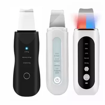 Ультразвуковой скруббер для кожи, высокочастотный лифтинг-машина для лица, средство для очищения пор, средство для очищения лица, средство для удаления черных точек, лопатка для пилинга