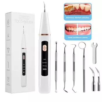 Ультразвуковой стоматологический скалер, высокочастотный вибрационный очиститель зубов, средство для удаления зубного камня, отбеливание зубов со светодиодом
