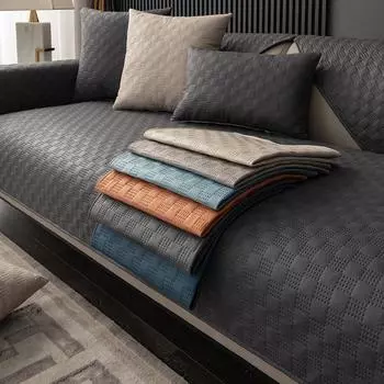 Ультразвуковой светильник из искусственной кожи, роскошная кожаная подушка для дивана, универсальная подушка для четырех сезонов, простой современный нескользящий чехол, тканевый чехол 70*70