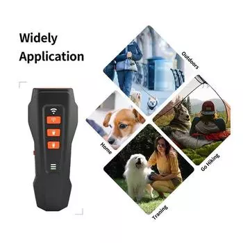Ультразвуковой светодиодный тренажер для собак высокой мощности, портативный, останавливающий лай, антилай для домашних животных