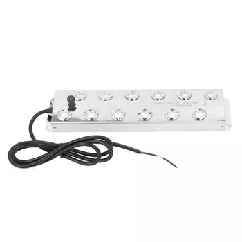 Ультразвуковой туманообразователь для пруда с кабелем 1,5 м, 12 головок, тихий, водонепроницаемый, IP67, ультразвуковой туман Mak