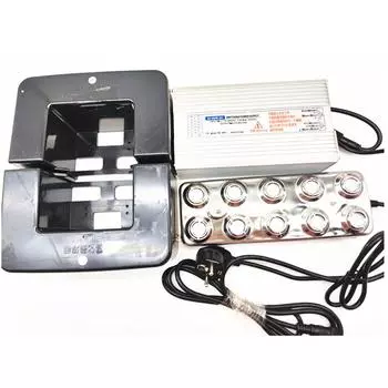 Ультразвуковой увлажнитель DC48V с водонепроницаемым источником питания 220 В, 10-головочный распылитель, дым-машина, 5 кг/ч, туманообразователь 220V Eu