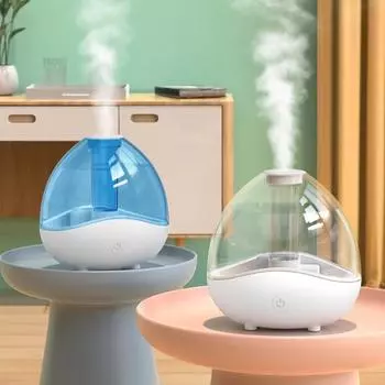 Ультразвуковой увлажнитель тумана 1,5 л. Тихие увлажнители воздуха с легким вращающимся настольным увлажнителем. Диффузор эфирного масла для детских комнатных растений. синий