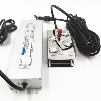 Ультразвуковой увлажнитель воздуха DC48V 4 Head с водонепроницаемым источником питания 220 В, 2 кг/ч, распылитель тумана, промышленный туманообразователь EU/AU/UK/US AU