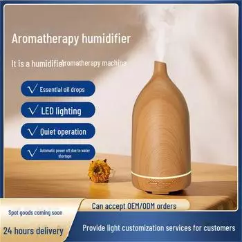 Ультразвуковой увлажнитель воздуха с ароматерапией и светодиодной подсветкой для дома, спальни и офиса 014-B белый