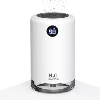 Ультразвуковой увлажнитель воздуха с большим резервуаром и светодиодами на 16 часов непрерывной подачи ароматической воды с сухим нагревом, утечка воды 30 дБ, ночная мощность, сушка, комната для людей с сенной лихорадкой