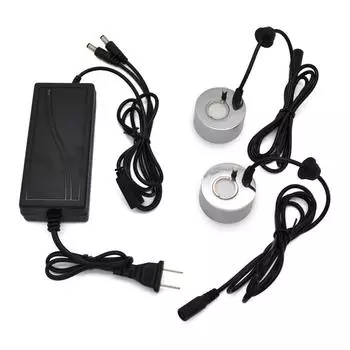 Ультразвуковой увлажнитель воздуха с генератором тумана, 2 распылительные головки, водяной фонтан, пруд, распылитель тумана, увлажнитель воздуха, вилка США CHINA