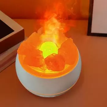 Ультразвуковой увлажнитель воздуха с холодным паром, 7 цветов, соляная лампа, ароматический диффузор, функция таймера, увлажнитель воздуха, ароматерапевтический диффузор эфирных масел белый