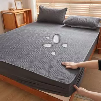 Ультразвуковой водонепроницаемый стеганый наматрасник, универсальная простыня с защитой от клещей, наволочка в комплект не входит 90x190x28cm белый