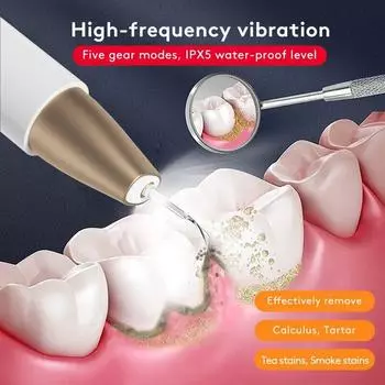 Ультразвуковой зубной скалер для зубов, средство для удаления пятен зубного камня, электрический звуковой очиститель зубов, удаление зубного камня золотой