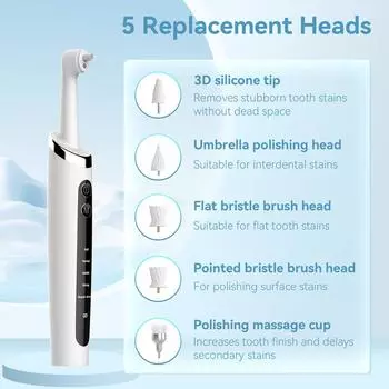 Ультразвуковые скалеры Электрические инструменты для удаления зубного камня Отбеливание зубов Чистящие средства Очиститель зубного налета Для ухода за полостью рта белый