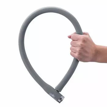 ULAC Велосипедный трос с ключом для шоссейных и кроссовых велосипедов, силиконовый, 700 мм, сечение 20 мм, высокая степень защиты, пять цветов, замок, замок, U-образный замок, велосипеды, покрытие, длинный, диаметр,