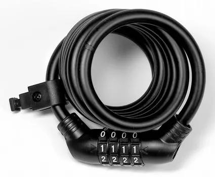 Замок для велосипеда ULAC ZEN MASTER Eco Cable 10 мм x 180 см черный UL-A600-01 чёрный