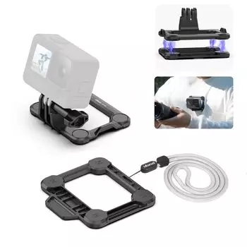 Ulanzi Magnetic Mount for GoPro Quick Release Action Camera Mount Vlog Chest Mount Camera Accessories Mount System Compatible with GoPro11 10 9 Osmo