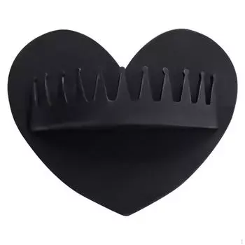 Улавливатель волос для стены с присоской, силиконовый протектор для слива для домашнего использования чёрный