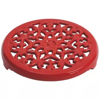 улица. Andrew Press Staub 40509-903 Lily Trivet Cherry, 9,1 дюйма (23 см), Коврик под горшок, Аксессуар