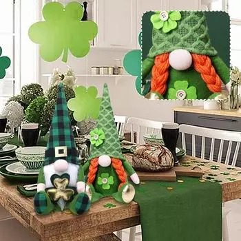 улица. День Святого Патрика Кукла Рудольф Ирландский день Безликая кукла Орнамент One Size