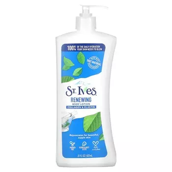 улица. Ives, Лосьон для тела, обновляющий, коллаген и эластин, 21 жидкая унция (621 мл)