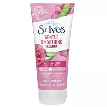 улица. Ives, Нежный разглаживающий скраб, розовая вода и алоэ вера, 6 унций (170 г)