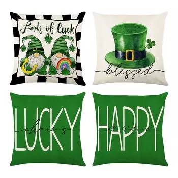 улица. Наволочка на День Святого Патрика, фестиваль Северной Ирландии, домашняя тканевая наволочка для дивана, 45x45 см One Size