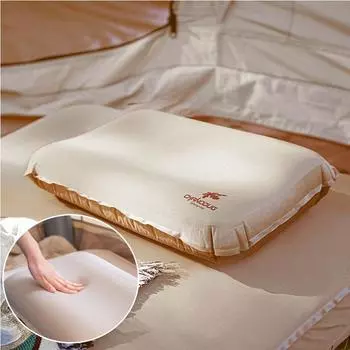 Уличная 3D удобная бесшумная пенопластовая подушка для кемпинга и путешествий, портативная, удобная для хранения, надувная подушка, походное оборудование золотой