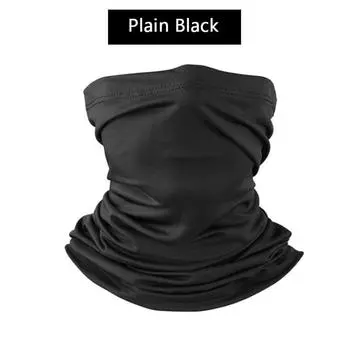 Уличная бандана камуфляжная защита от пыли и ультрафиолета, защита от пота, бандана, головной платок для мотоцикла, велосипеда, спорта чёрный