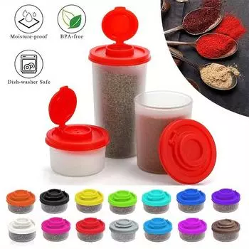 Уличная банка для специй с влагонепроницаемой и прозрачной красной крышкой для кемпинга и пикника красный